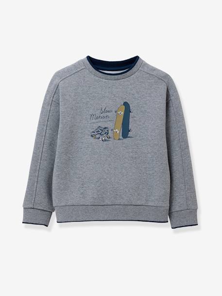 Sudadera 'Skate' niño CYRILLUS gris jaspeado 