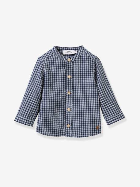 Bebé-Blusas, camisas-Camisa a cuadros para bebé CYRILLUS