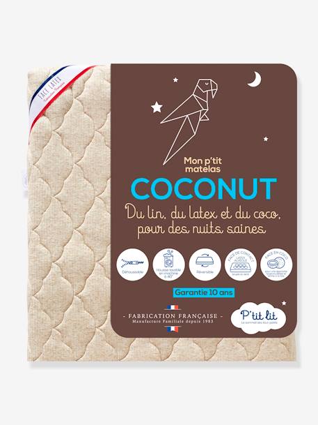 Colchón para bebé termorregulador Coconut con funda extraíble blanco 