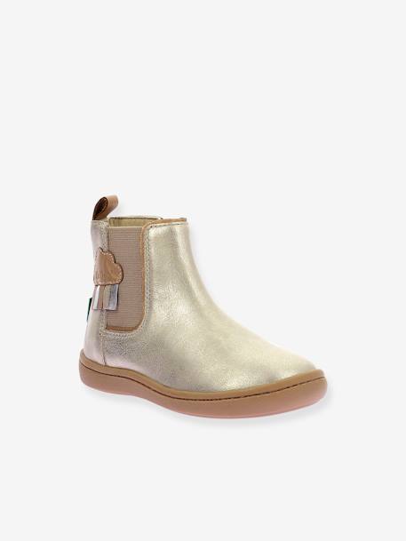 Botines Kick pop KICKERS® infantiles beige dorado 