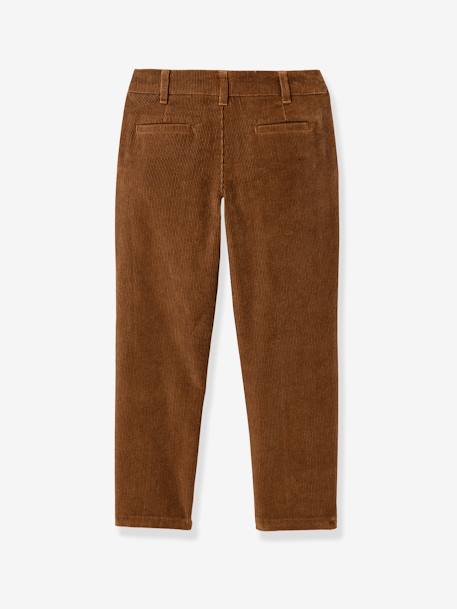 Pantalón chino de terciopelo CYRILLUS marrón 