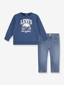 -Conjunto sudadera + vaqueros bebé LVB Mountain Crew & pant set LEVI'S