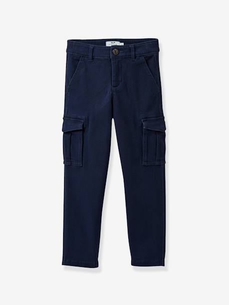 Pantalón cargo CYRILLUS azul marino 