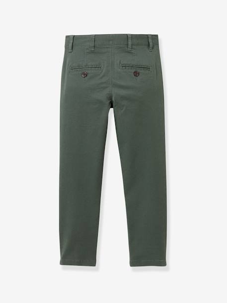 Pantalón chino para niño CYRILLUS verde 