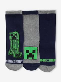 Niño-Ropa interior-Pack de 3 pares de calcetines Minecraft® infantiles