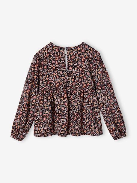 Blusa de flores para niña rosa estampado 