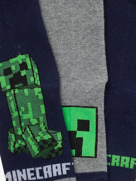 Pack de 3 pares de calcetines Minecraft® infantiles azul marino 