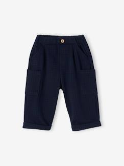 -Pantalón chino de franela para bebé