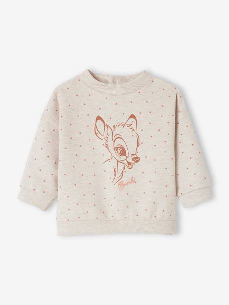 Sudadera bebé Disney® Bambi beige jaspeado 