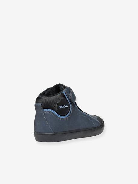 Zapatillas de caña alta J Gisli GEOX® infantiles con cierre autoadherente azul marino 