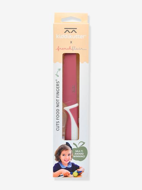 Cuchillo infantil Kiddikutter rosa+verde agua+violeta 