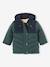 Parka 3 en 1 para bebé niño con chaqueta de punto desmontable AZUL OSCURO LISO+verde pino 