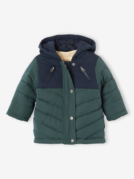 Bebé-Abrigos, monos piloto- Abrigos-Parka 3 en 1 para bebé niño con chaqueta de punto desmontable