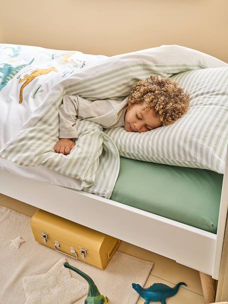 Conjunto de cama infantil Magicouette DINOSAURIOS blanco estampado 