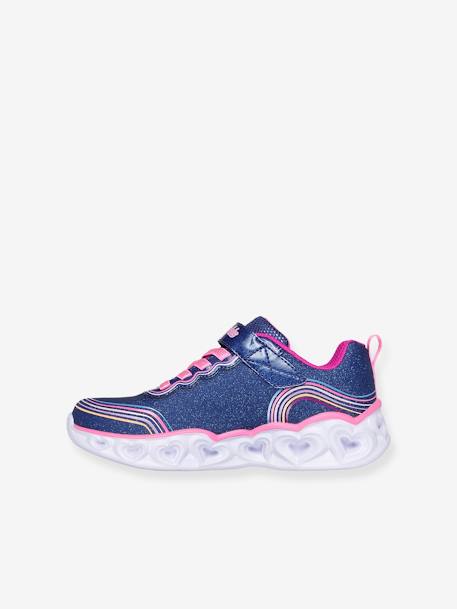 Zapatillas luminosas Heart Lights - Retro Hearts 302689L - SKECHERS® infantiles azul marino 