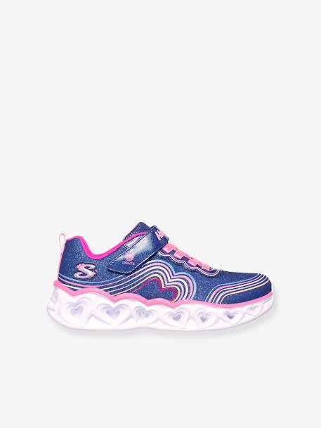 Zapatillas luminosas Heart Lights - Retro Hearts 302689L - SKECHERS® infantiles azul marino 