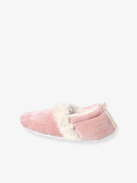 Zapatillas de casa forradas de peluche para niña rosa 