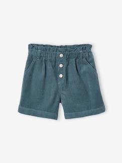 Niña-Shorts y bermudas-Short de pana forma paperbag niña