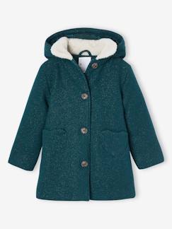 Niña-Abrigos y chaquetas-Abrigos y parkas-Abrigo con capucha para niña