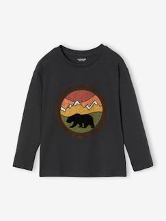 Niño-Camisetas y polos-Camiseta motivo naturaleza con detalles flocados para niño