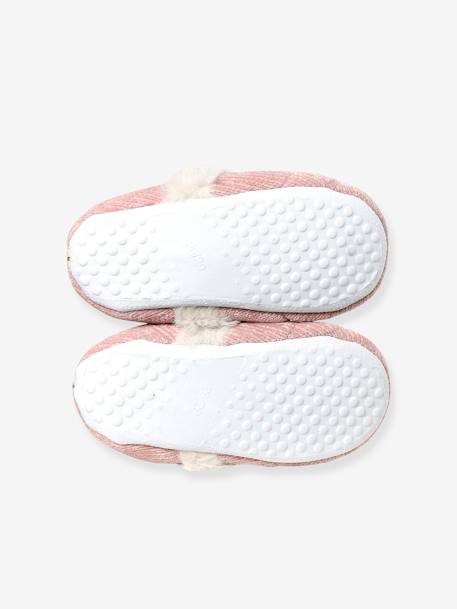 Zapatillas de casa forradas de peluche para niña rosa 