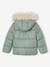 Chaqueta acolchada evolutiva para niña con capucha y mangas desmontables liquen 