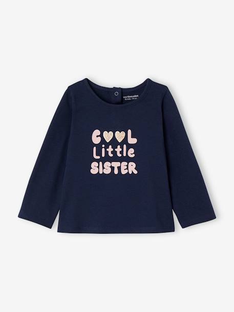 Bebé-Camisetas-Camiseta "cool little sister" Basics bebé