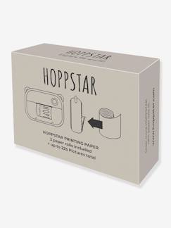 -Pack 3 rollos de papel térmico autoadhesivo blanco y negro HOPPSTAR