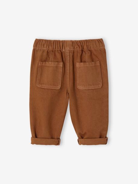 Pantalón loose con cintura elástica bebé niño óxido 