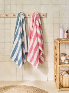 Textil Hogar y Decoración-Ropa de baño-Toalla de baño a rayas TUMBONA personalizable, con algodón reciclado