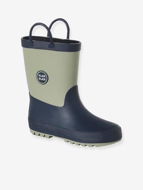 Botas de agua de caucho lote azul 