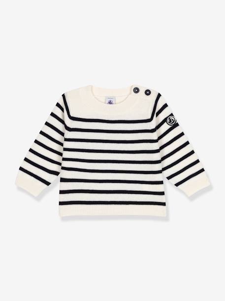 Bebé-Sudaderas, jerséis y chaquetas de punto-Sudaderas-Jersey de punto tricot PETIT BATEAU