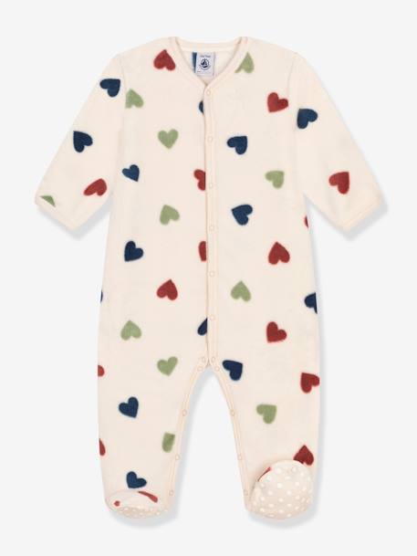 Bebé-Abrigos, monos piloto-Monos piloto-Pijama corazones de algodón para bebé PETIT BATEAU