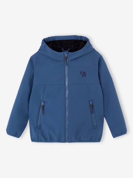 Chaqueta deportiva polar para niño azul 