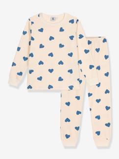 Niña-Pijama de algodón con motivo corazón PETIT BATEAU