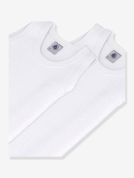 Pack de 2 camisetas de tirantes de algodón Petit Bateau blanco 