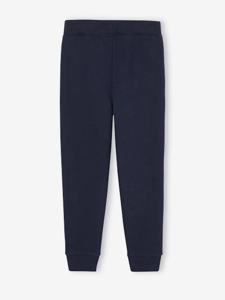 Pantalón deportivo de felpa para niño azul marino+GRIS OSCURO JASPEADO 