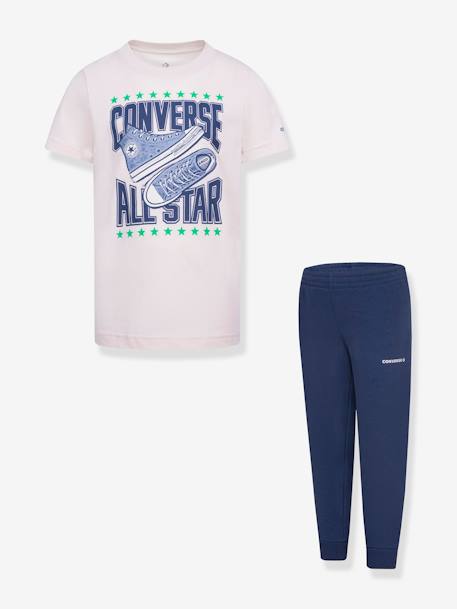 Conjunto camiseta y pantalón de chándal CONVERSE azul marino 