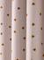 Pack de 2 cortinas opacas con ojales Corazones beige estampado 