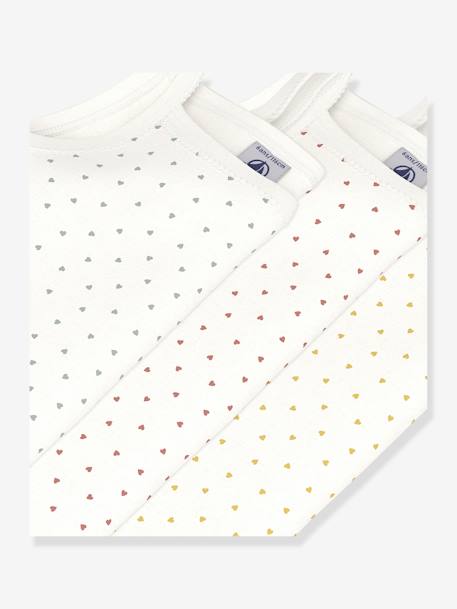 Pack de 3 pares de calcetines de punto tricot para bebé PETIT BATEAU blanco estampado 