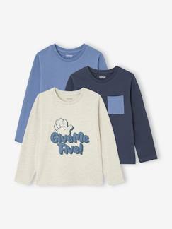 Niño-Camisetas y polos-Pack de 3 camisetas de manga larga surtidas, para niño