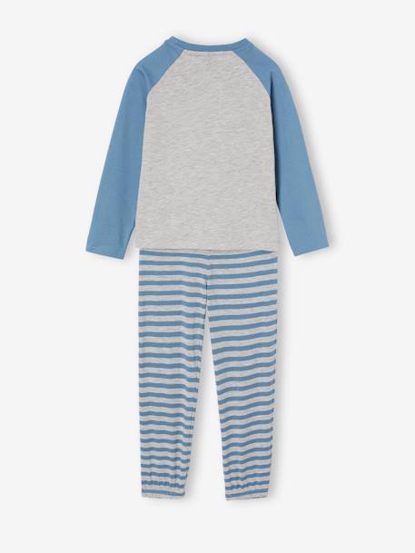 Pijama Paddington de algodón para niño rayas azul marino 