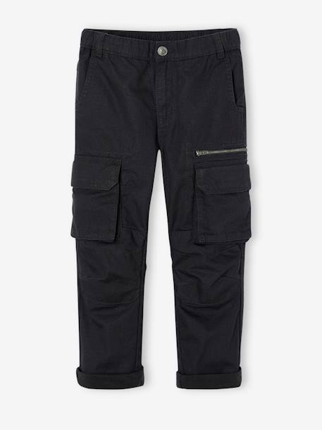 Pantalón de tejido técnico para niño gris oscuro 