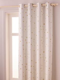 Textil Hogar y Decoración-Decoración-Cortinas-Cortina con ojales opaca estampado estrellas