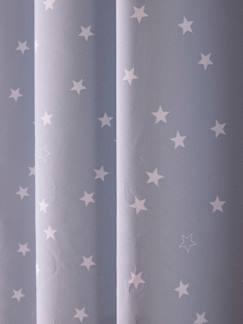 Textil Hogar y Decoración-Cortina con ojales opaca estampado estrellas