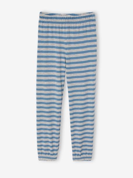 Pijama Paddington de algodón para niño rayas azul marino 