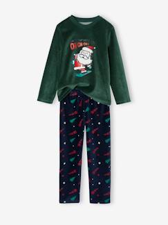 -Pijama navideño de terciopelo para niño