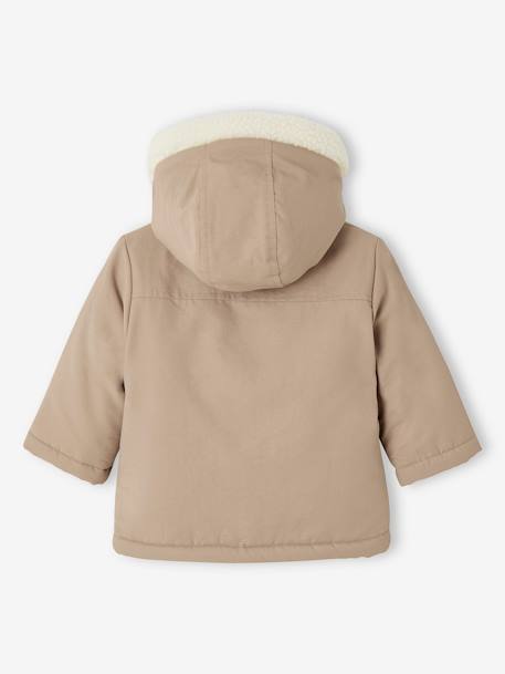 Parka estilo austríaca con capucha para bebé capuchino 