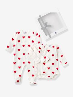 -Estuche regalo corazón para bebé recién nacido PETIT BATEAU