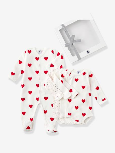 Bebé-Estuche regalo corazón para bebé recién nacido PETIT BATEAU